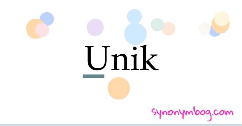 unipk|unik synonym.